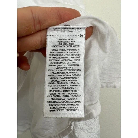 Ralph Lauren Black Label Women's Eyelit Mini Skirt Cotton White Size Large - Picture 4 of 9